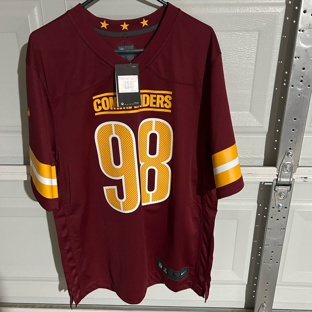 NFL Commanders Ioannidis jersey. Size large. Brand new.